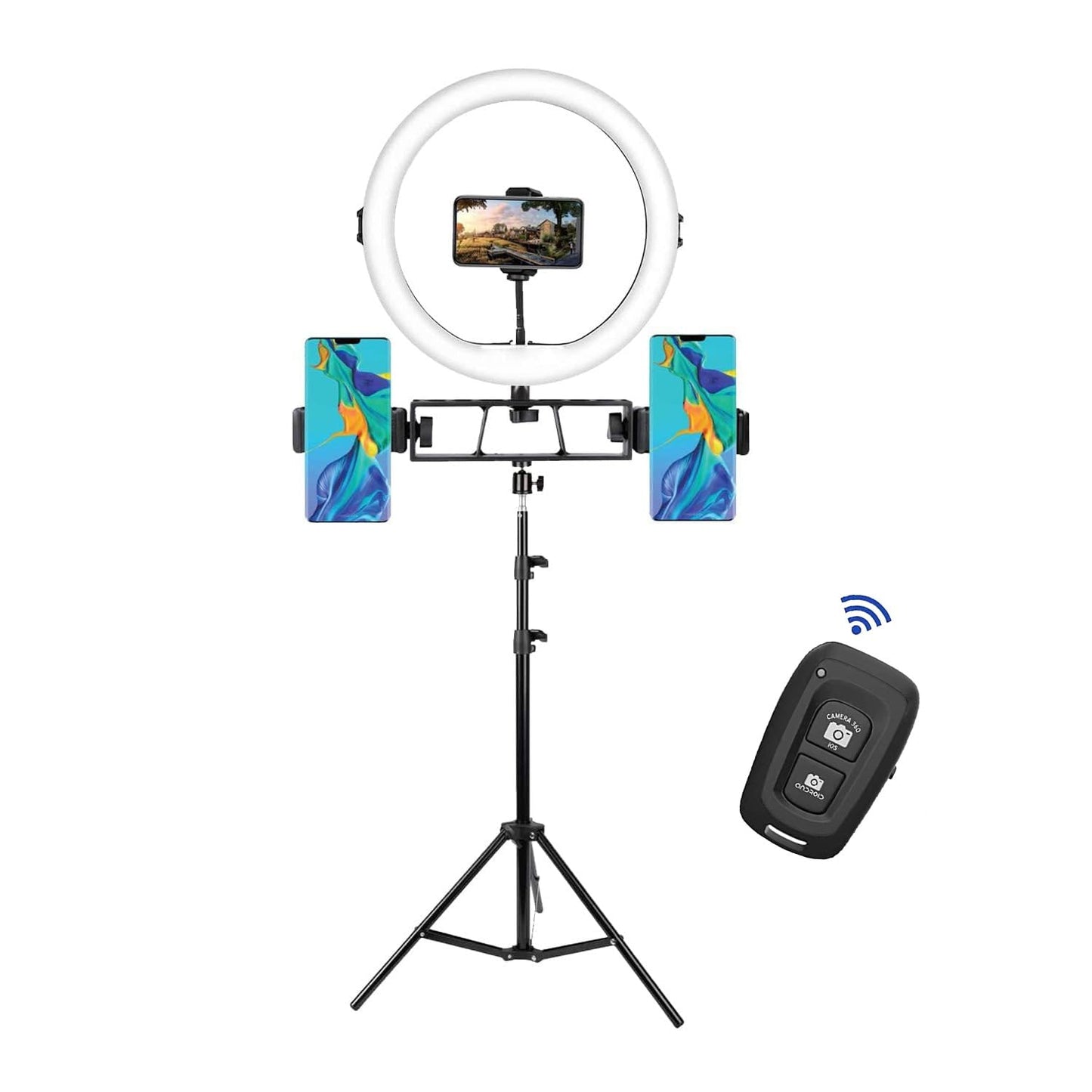 Tygot Professional (14 Inch) Led Ring Light with 7 Feet Tripod Stand for Mobile Phones & Camera, 3 Temperature Mode Dimmable Lighting, Photo-Shoot, Video Shoot, Makeup & More