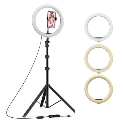 Tygot Professional (14 Inch) Led Ring Light with 7 Feet Tripod Stand for Mobile Phones & Camera, 3 Temperature Mode Dimmable Lighting, Photo-Shoot, Video Shoot, Makeup & More