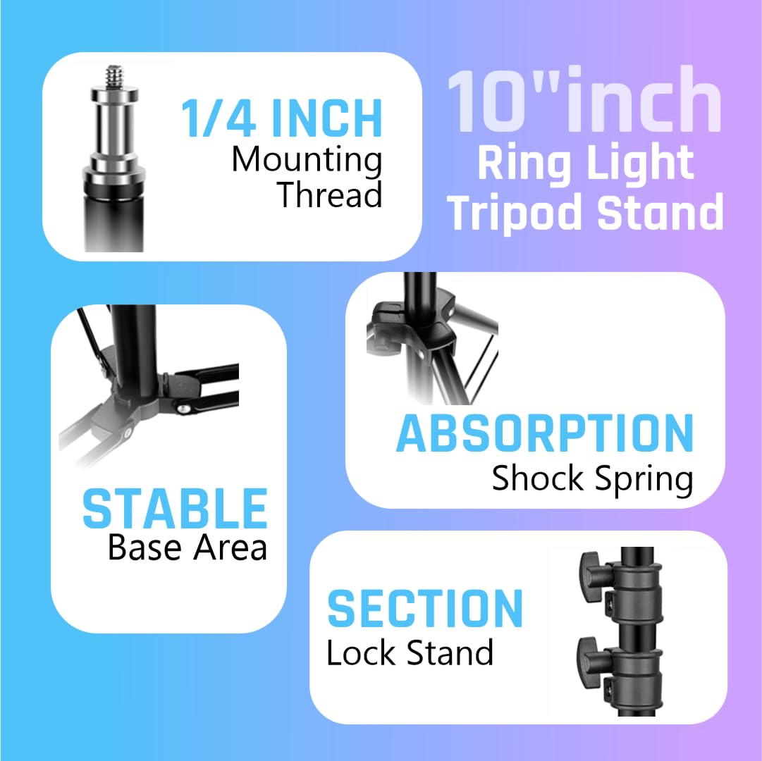 Tygot Professional (14 Inch) Led Ring Light with 7 Feet Tripod Stand for Mobile Phones & Camera, 3 Temperature Mode Dimmable Lighting, Photo-Shoot, Video Shoot, Makeup & More