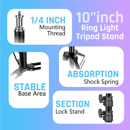 Tygot Professional (14 Inch) Led Ring Light with 7 Feet Tripod Stand for Mobile Phones & Camera, 3 Temperature Mode Dimmable Lighting, Photo-Shoot, Video Shoot, Makeup & More