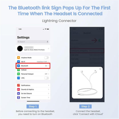 [Orginal] Earphones for Apple Earbuds, iPhone Wired with USB-C [Apple MFi Certified] Wired Earphones with Microphone and Calling Headphones for iPhone 14/16/17 (Lightning Connector)