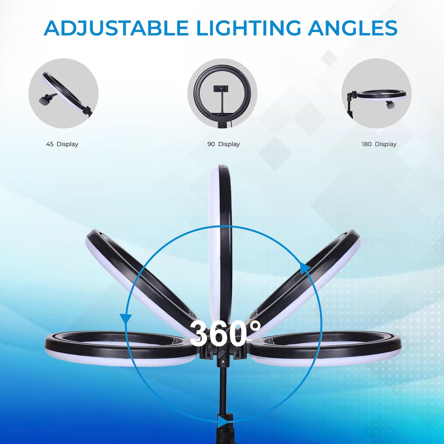 Tygot Professional (14 Inch) Led Ring Light with 7 Feet Tripod Stand for Mobile Phones & Camera, 3 Temperature Mode Dimmable Lighting, Photo-Shoot, Video Shoot, Makeup & More