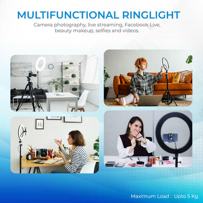 Tygot Professional (14 Inch) Led Ring Light with 7 Feet Tripod Stand for Mobile Phones & Camera, 3 Temperature Mode Dimmable Lighting, Photo-Shoot, Video Shoot, Makeup & More
