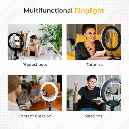 Tygot Professional (14 Inch) Led Ring Light with 7 Feet Tripod Stand for Mobile Phones & Camera, 3 Temperature Mode Dimmable Lighting, Photo-Shoot, Video Shoot, Makeup & More